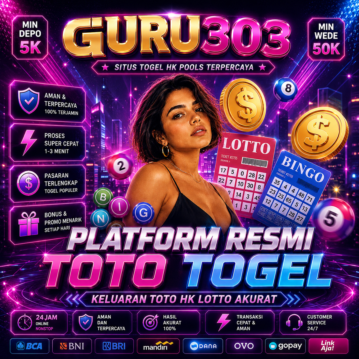 GURU303 Kumpulan Permainan Toto 4D dan Slot Online